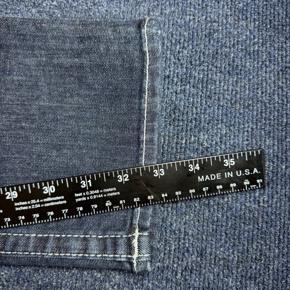 True Religion Billy Jeans Womens 27 13.5in Waist Dark Wash Bootcut USA - Picture 6 of 10